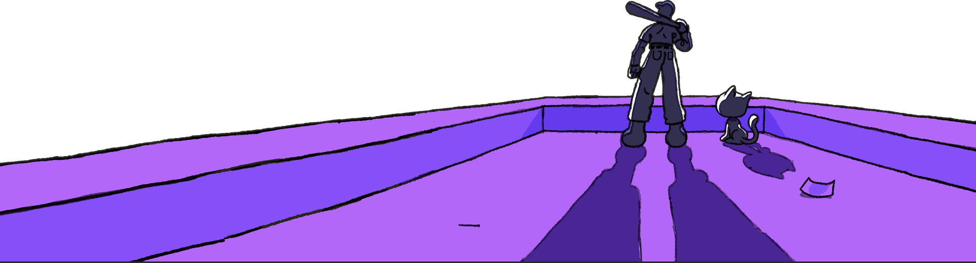 The Batter and The Judge overlooking the scene